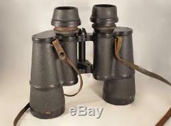 Original German WW2 Zeiss 7x50 Gasmask Kriegsmarine Naval Binoculars- excellent