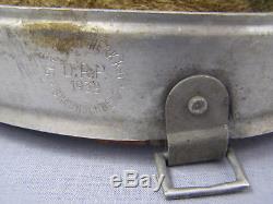 Original German WWII 1939 Dated Aluminum Helmet Liner Size 64 Shell 57 Liner