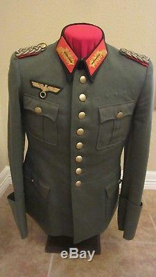 Original German WWII General's Tunic Generalmajor Waffenrock