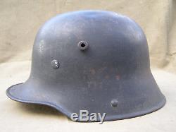 Original German WWII Reissued M16 Helmet Size 66 With Original WWII Liner