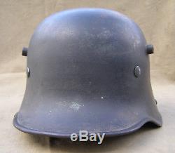 Original German WWII Reissued M16 Helmet Size 66 With Original WWII Liner