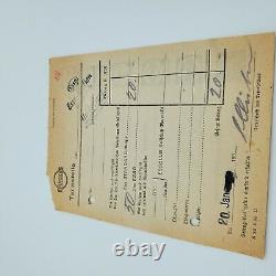 Original German WWII WW2 ESSO standard oil gas station receipt fuel 1930s petrol