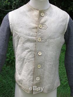 Original German WWII Wehrmacht Issue Sheep Skin Vest With Sweater Sleeves