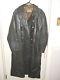 Original German WWII leather greatcoat, size 40