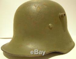 Original German Ww1 Helmet (used By The Finnish Army In Ww2)