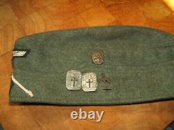 Original German Ww2 Cap Badge Grief 122 Infantry Division Mutze Abzeichen Rare