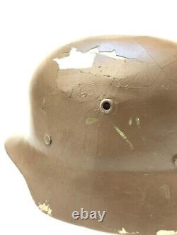 Original M35 CARDBOARD ARGENTINE ARMY German Style Helmet WW2 Era- to RESTORE