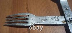 Original Marked Spoon / Fork WW2 Military German Cutlery Set WWII Wehrmacht