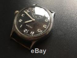 Original Military German Swiss Watch Helma Wehrmacht Ww2 Working Serviced