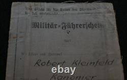 Original Pre-WWII German Army Weimar Reichswehr Drivers Licence Rare