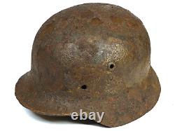 Original Relic WW2 WWII German M40 HELMET size 62 from Kurland Front