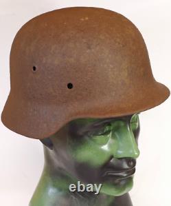Original Relic WW2 WWII German M40 HELMET size 64 from Kurland Front
