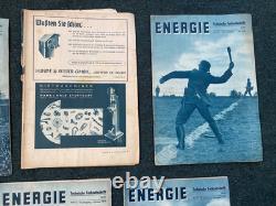 Original Scarce WW2 German Energie Technical Journal Magazine Set 1939 x7 Mags