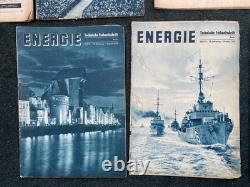 Original Scarce WW2 German Energie Technical Journal Magazine Set 1939 x7 Mags