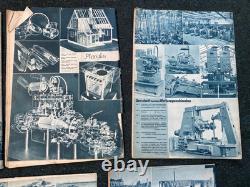 Original Scarce WW2 German Energie Technical Journal Magazine Set 1939 x7 Mags