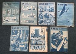 Original Scarce WW2 German Energie Technical Journal Magazine Set 1940 x7 Mags