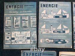 Original Scarce WW2 German Energie Technical Journal Magazine Set 1940 x7 Mags
