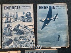 Original Scarce WW2 German Energie Technical Journal Magazine Set 1940 x7 Mags