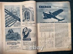 Original Scarce WW2 German Energie Technical Journal Magazine Set 1940 x7 Mags