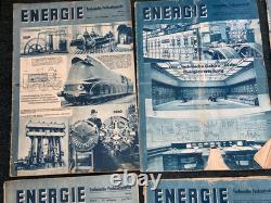 Original Scarce WW2 German Energie Technical Journal Magazine Set 1941 x10 Mags