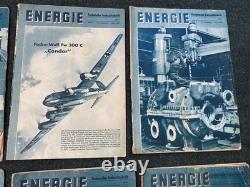 Original Scarce WW2 German Energie Technical Journal Magazine Set 1941 x10 Mags