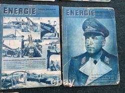 Original Scarce WW2 German Energie Technical Journal Magazine Set 1941 x10 Mags