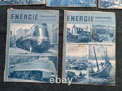 Original Scarce WW2 German Energie Technical Journal Magazine Set 1941 x10 Mags