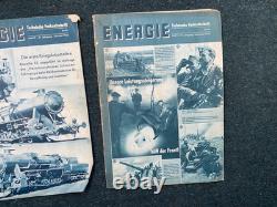 Original Scarce WW2 German Energie Technical Journal Magazine Set 1942 x7 Mags