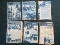 Original Scarce WW2 German Energie Technical Journal Magazine Set 1944 x6 Mags
