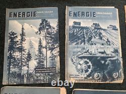 Original Scarce WW2 German Energie Technical Journal Magazine Set 1944 x6 Mags