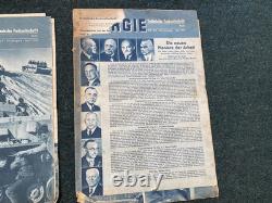 Original Scarce WW2 German Energie Technical Journal Magazine Set 1944 x6 Mags