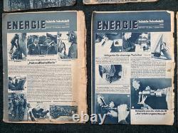Original Scarce WW2 German Energie Technical Journal Magazine Set 1944 x6 Mags