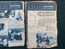 Original Scarce WW2 German Energie Technical Journal Magazine Set 1944 x6 Mags