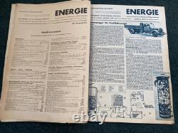 Original Scarce WW2 German Energie Technical Journal Magazine Set 1944 x6 Mags