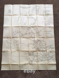 Original Set Of WW2 German Operation Sea Lion Maps For Invasion Of Britain 1940
