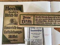 Original Vintage German laundry bleach Henkel's Bleich-Soda, WW2