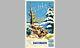 Original Vintage Travel Belgium BASTOGNE ARDENNES WW2 German Panzer Tank Poster