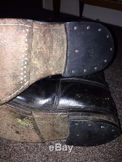 Original WW II German Army Officer's Boots. Size 9. Becoming scarce. Berson heels