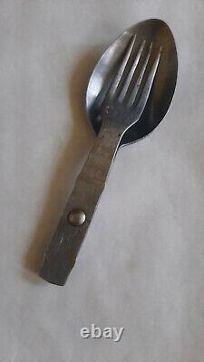 Original WW II German Fork Spoon W. S. J. 40 stainless steel