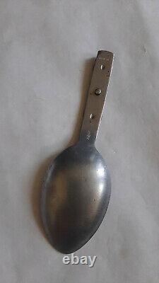 Original WW II German Fork Spoon W. S. J. 40 stainless steel