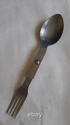 Original WW II German Fork Spoon W. S. J. 40 stainless steel