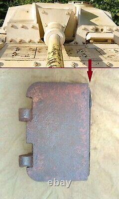 Original WW II German Tank Panzer Relic Stug III front hull maintenance hatch