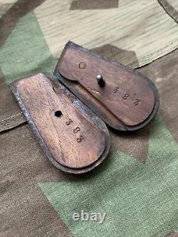 Original WW1 WW2 German Bolo Wood Grips 96 Model C With Screw