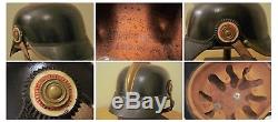 Original WW1 WW2 German Helmet With Liner & Chinstrap WWI WWII 1900