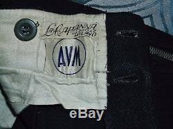 Original WW2 Fascist Italian Labeled Black sh MVSN Trousers German Elite Uniform