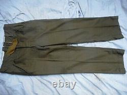 Original WW2 GERMAN ARMY DAK afrikakorps MINT UNISUED STRAIGHT LEG TROUSERS HOSE