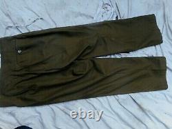 Original WW2 GERMAN ARMY DAK afrikakorps MINT UNISUED STRAIGHT LEG TROUSERS HOSE