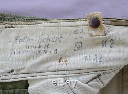 Original WW2 German Afrika Korps Tropical Shorts by Feller Eckert Dated 1942