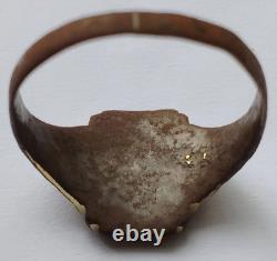 Original WW2 German Army Soldier's Signet Ring Engraved Monogram Charnier