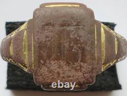 Original WW2 German Army Soldier's Signet Ring Engraved Monogram Charnier